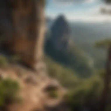 Breathtaking Panoramic View of Hanging Rock Panoramic view of Hanging Rock