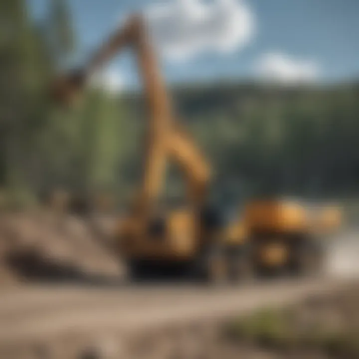Wyoming's heavy equipment operation site
