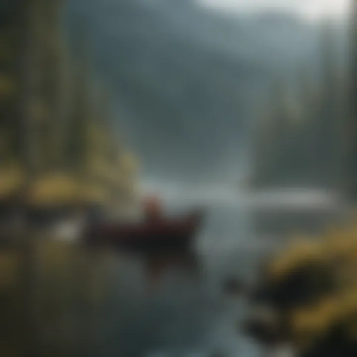 A vibrant fishing scene in Alaska representing seasonal employment