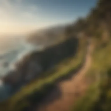 Scenic viewpoint offering panoramic views of the coastline