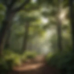 Lush forest canopy in Shawnee National Forest