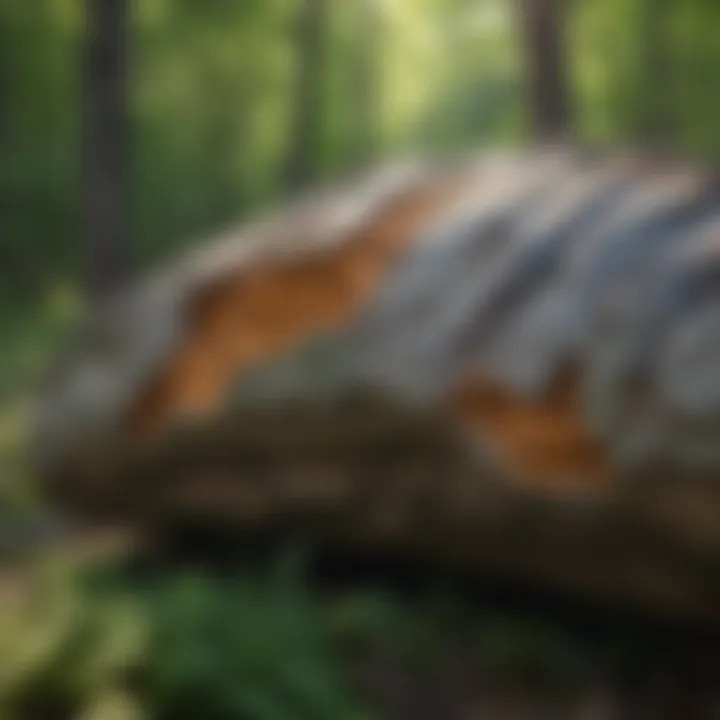 Unique Geological Formations in Hiking Trails A close-up of unique geological formations found along the hiking paths