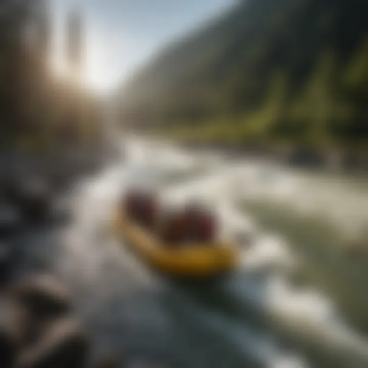 Adventurers navigating the exhilarating rapids of Hoback River