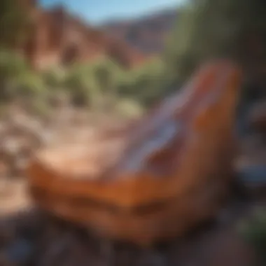 Unique Geological Formations in Jemez Close-up view of unique geological formations near a hot spring