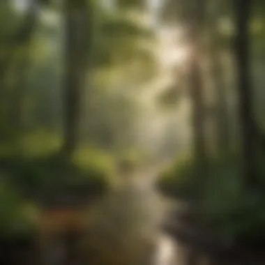 Ecological site highlighting conservation efforts