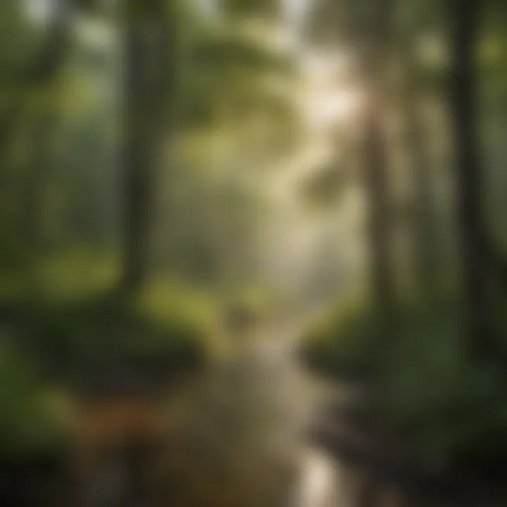 Ecological site highlighting conservation efforts