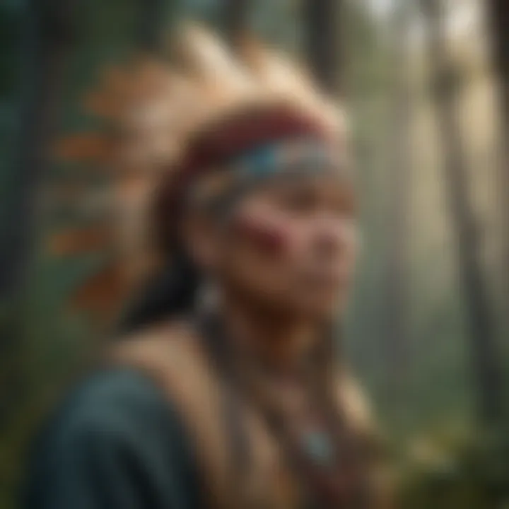 Traditional art showcasing Native American heritage
