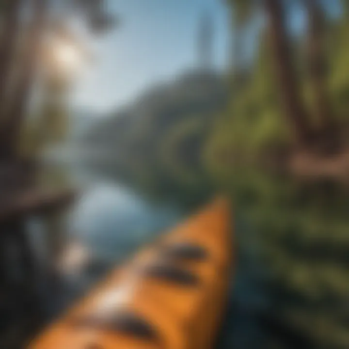 Kayakers exploring the shores of Lake Shasta