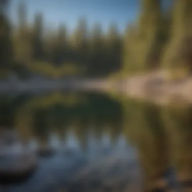 Stunning view of Lake Tahoe from an RV campground