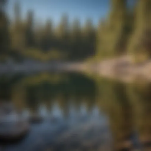 Stunning view of Lake Tahoe from an RV campground