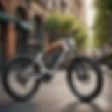 Sleek futuristic ebike design in urban setting