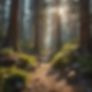 Hiking trails in the Sierra Nevada