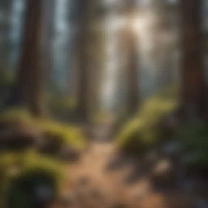 Hiking trails in the Sierra Nevada