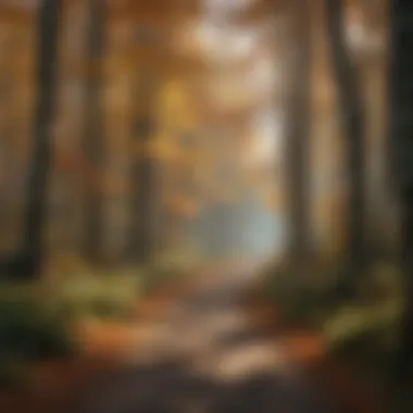 Serene Forest Trail in Autumn