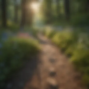 Vibrant Wildflowers Adorning the Path