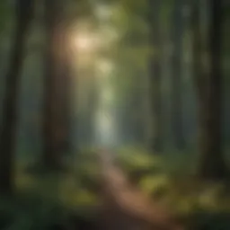 A dense forest symbolizing neural connections