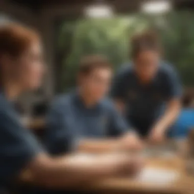 Interactive Learning in the Classroom A classroom setting with students actively participating in discussions.