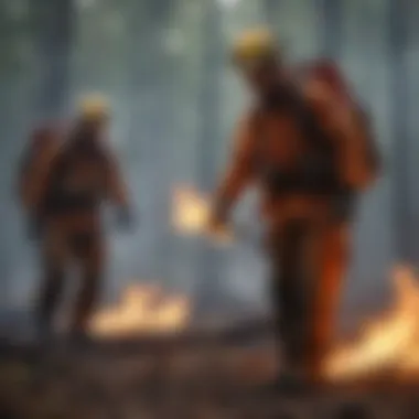 Trained Prescribed Burn Team Prescribed burn being conducted by trained fire management team