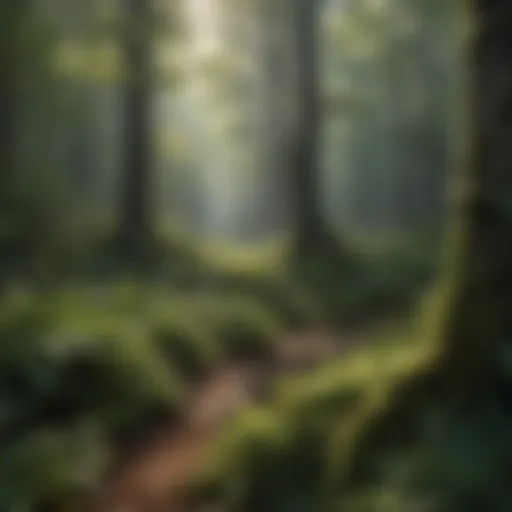 Majestic view of the lush forest canopy in Monongahela National Forest