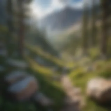 Diverse Ecosystems at High Elevations Unique alpine flora thriving in the rocky terrain of Mt. Evans