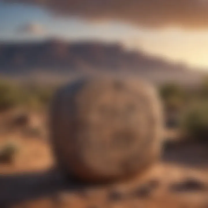 An ancient petroglyph against the backdrop of the mystical southwestern horizon