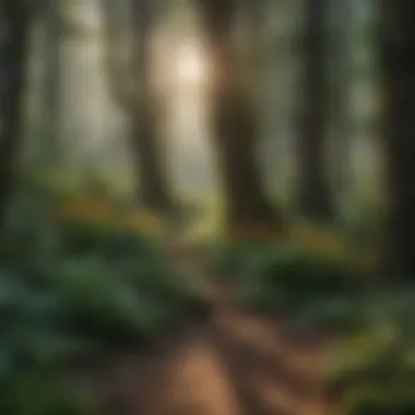 Diversity of Medicinal Flora A serene landscape showcasing diverse medicinal plants in their natural habitat.