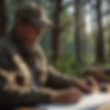 Nebraska fishing permit application form being filled out meticulously