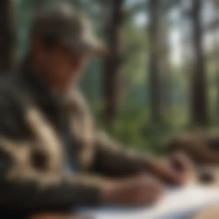 Nebraska fishing permit application form being filled out meticulously