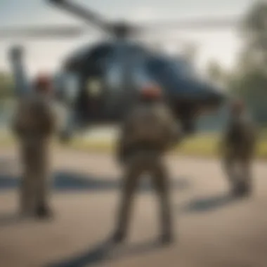 Rapid Response Training Emergency response team conducting drills on the airfield