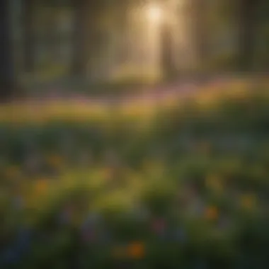 Vibrant wildflowers in a meadow