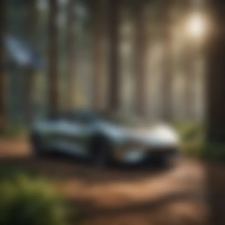 Innovative solar panel setup for electric vehicle charging