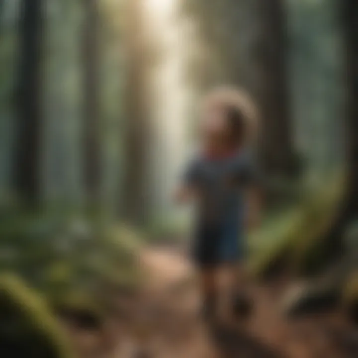 Children exploring the environment with enthusiasm