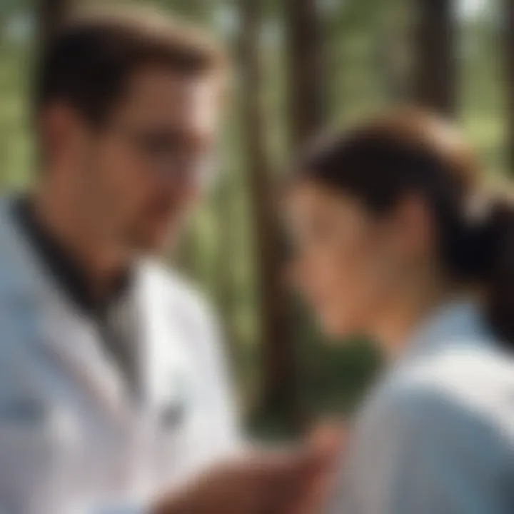 Physician Assistant Examining Patient Physician assistant examining patient in Spokane