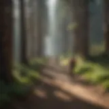 Bicyclist navigating a scenic section of the Pacific Crest Trail