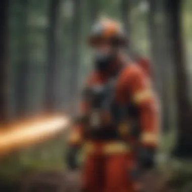 State-of-the-Art Firefighting Gear Cutting-edge firefighting equipment in use