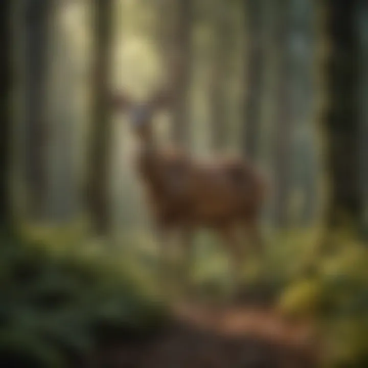 Majestic Deer in Forest