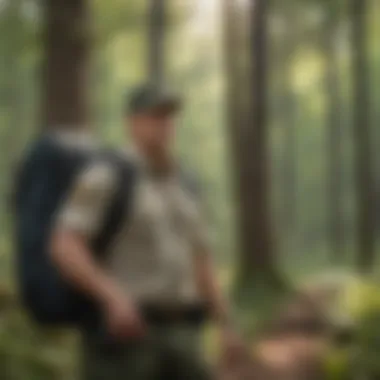 Park Ranger leading educational nature hike