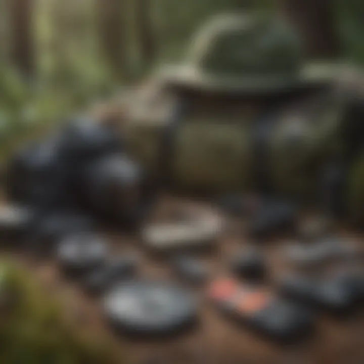 Essential Gear for Park Rangers A close-up of park ranger gear and equipment.