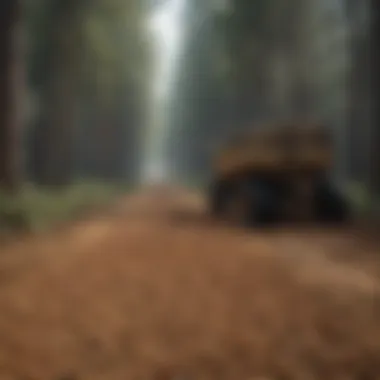 Sustainable Harvesting of Pine Nuts Illustration of the pine nut harvesting process highlighting sustainable practices in forestry