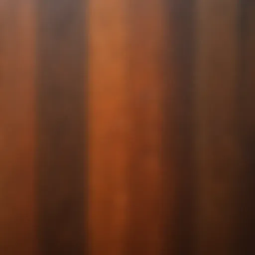 A vivid display of various redwood color stains arranged on a wooden surface