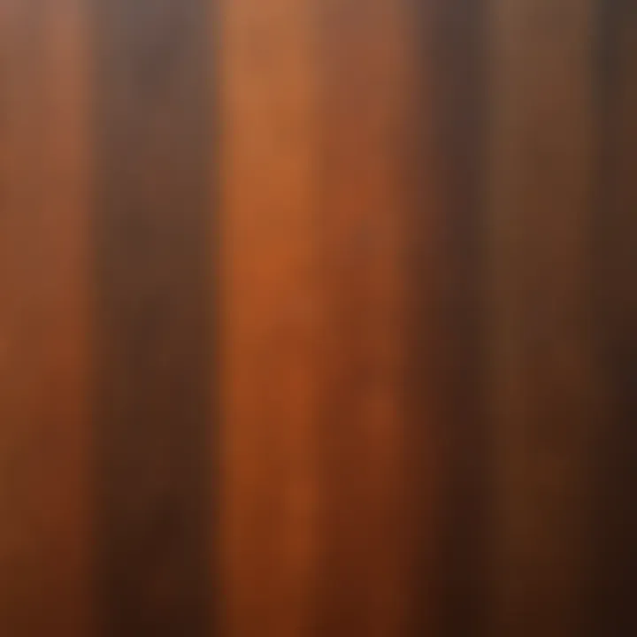 A vivid display of various redwood color stains arranged on a wooden surface