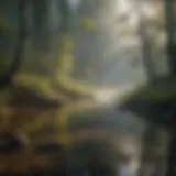 Nature's Symphony: Water and Smoke in Harmony