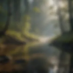 Nature's Symphony: Water and Smoke in Harmony