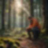 Unravelling the Realm of Remote Work Artistic representation of a remote worker exploring opportunities