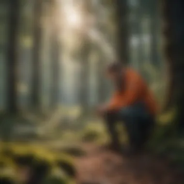 Unravelling the Realm of Remote Work Artistic representation of a remote worker exploring opportunities