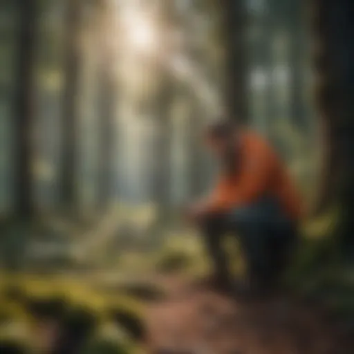 Unravelling the Realm of Remote Work Artistic representation of a remote worker exploring opportunities