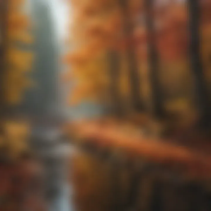 Autumn Colors: A Transformation in Nature Vibrant autumn scenery highlighting the changing foliage