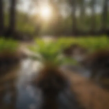 Mangrove Seedlings Sprouting