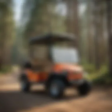 Golf Cart showcasing eco-friendly technology in the Black Hills