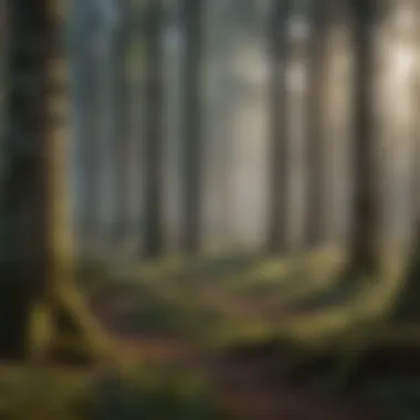 Diverse wildlife thriving in a protected forest